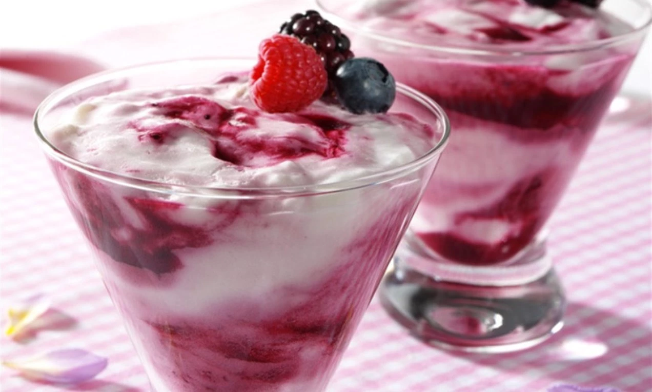 Rippled Berry Mousse