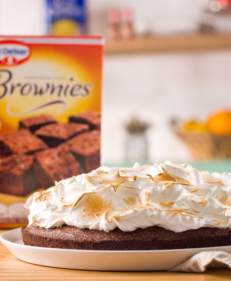 Brownies con merengue